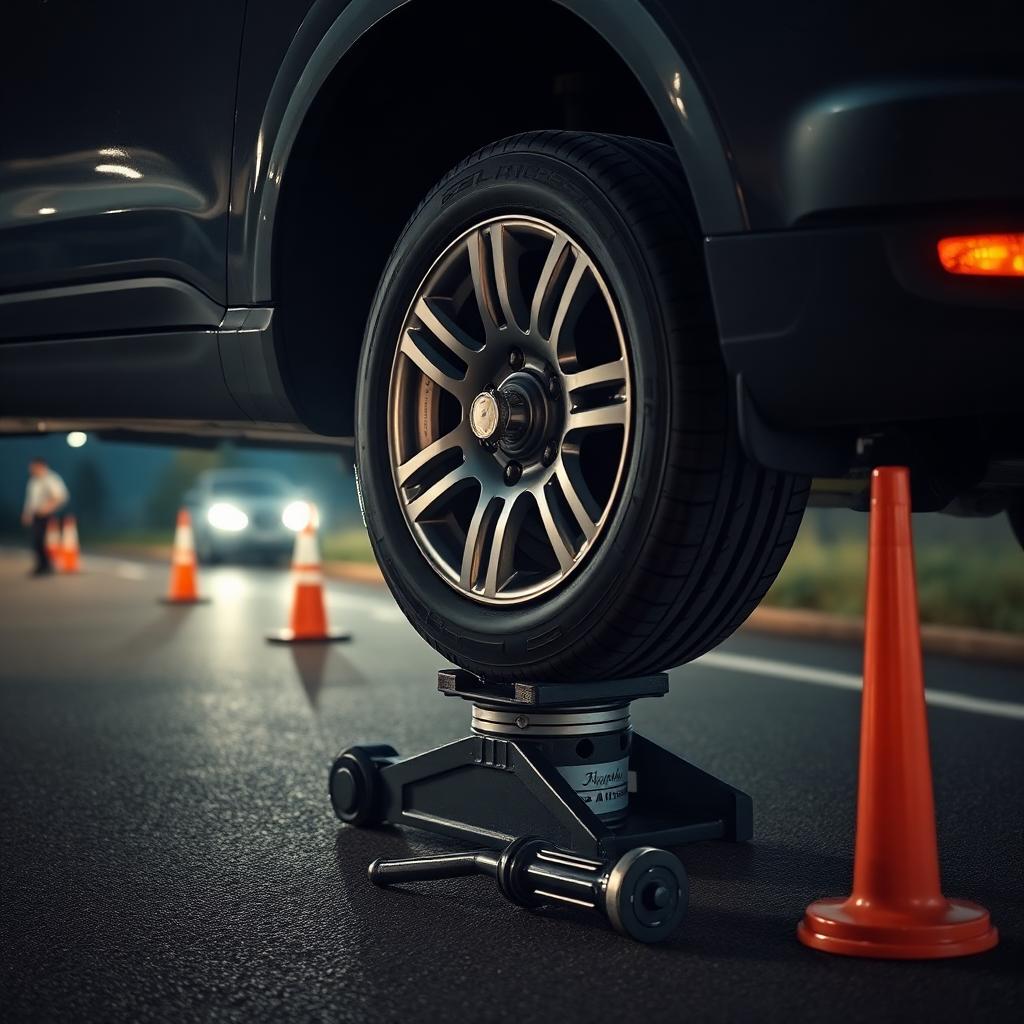 Yol kenarında yerinde lastik değişimi hizmeti